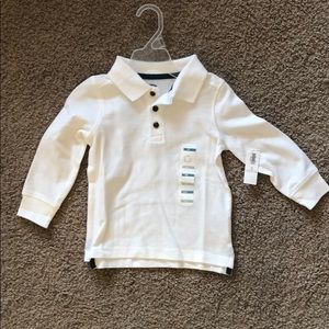Old navy toddler boy long sleeve polo shirt